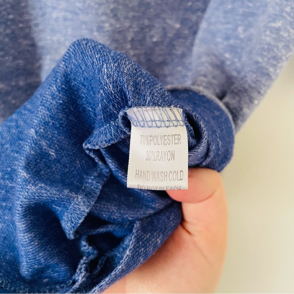 WONDERLAND Blue Short Sleeve Knit Top - Picture 5 of 12